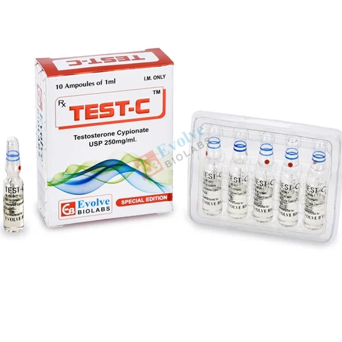 250 mg TEST-C Testosterone Cypionate USP Injection - Available in India
