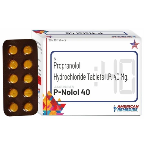 40 mg P-Nolol 40 Propranolol Hydrochloride I.P. Tablets - Available in India