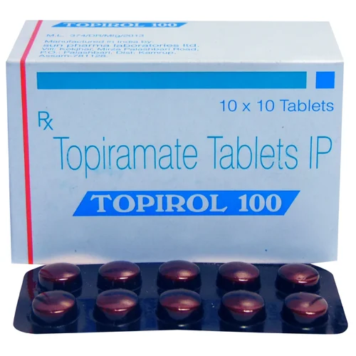 100 mg TOPIROL 100 Topiramate IP Tablets - Available in India