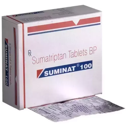 100 mg SUMINAT 100 Sumatriptan BP Tablets - Available in India