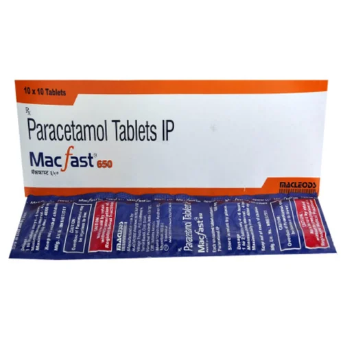 650 mg Macfast 650 Paracetamol IP Tablets - Available in India