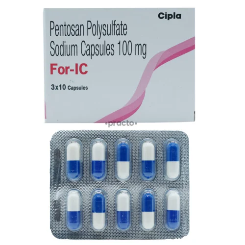 100 mg For-IC Pentosan Polysulfate Sodium Capsules - Available in India