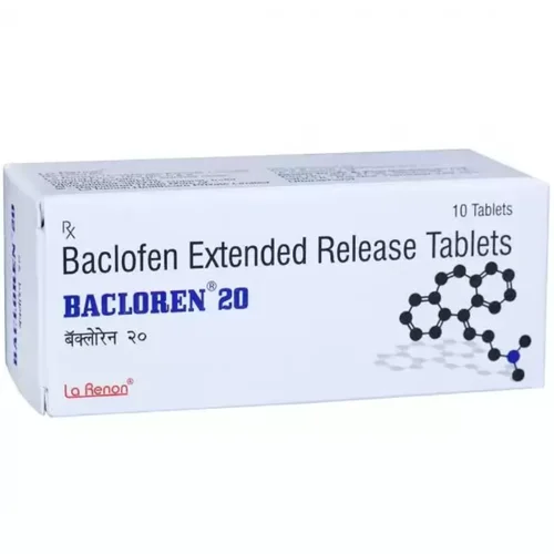 20 mg BACLOREN 20 Baclofen Extended Release Tablets - Available in India