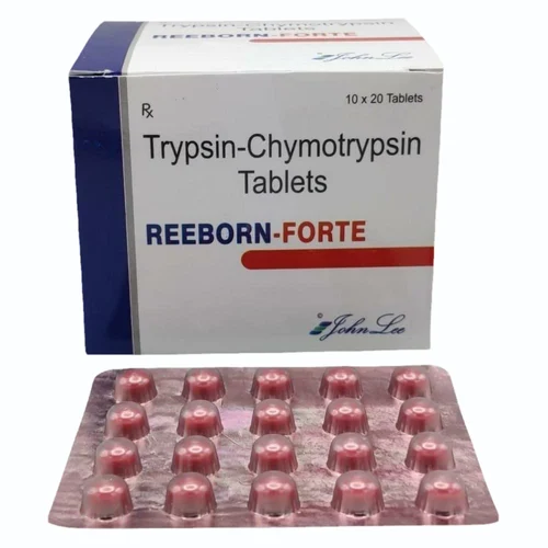 REEBORN-FORTE Trypsin-Chymotrypsin Tablets - Available in India