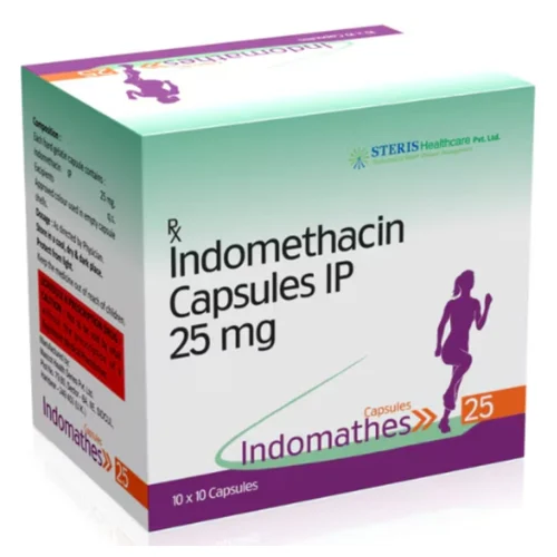 25 mg Indomathes Indomethacin IP Capsules - Available in India