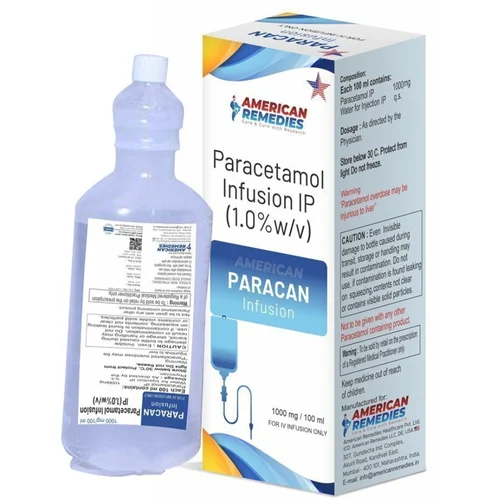 1.0%w/v PARACAN Paracetamol IP Infusion - Available in India