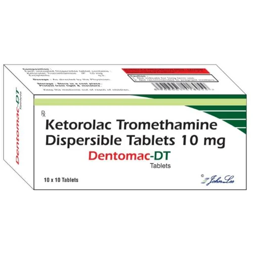 10 mg Dentomac-DT Ketorolac Tromethamine Dispersible Tablets - Available in India