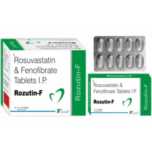 Rozutin-F Rosuvastatin & Fenofibrate Tablets - Available in India