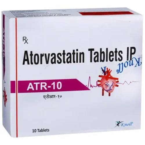 10 mg ATR-10 Atorvastatin IP Tablets - Available in India