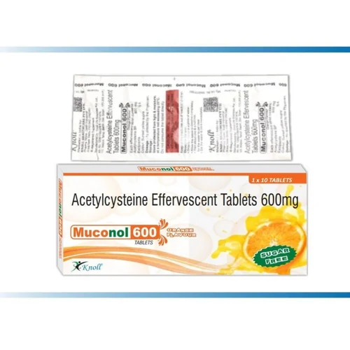 Muconol Acetylcysteine Effervescent Tablets 600mg - Available in India