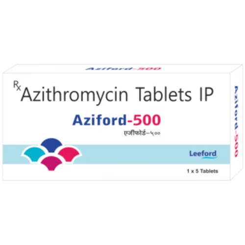 500 mg Aziford-500 Azithromycin IP Tablets - Available in India