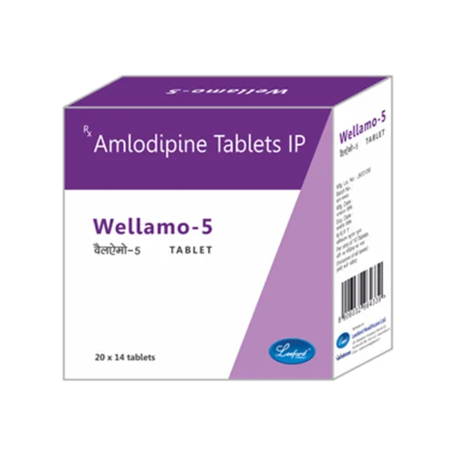 5 mg Wellamo-5 Amlodipine IP Tablets - Available in India
