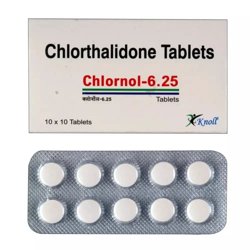 6.25 mg Chlornol-6.25 Chlorthalidone Tablets - Available in India