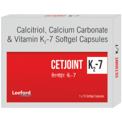 CETJOINT-K2-7 Calcitriol, Calcium Carbonate & Vitamin K2-7 Softgel Capsules - Available in India