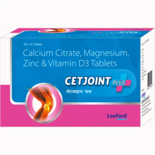 CETJOINT PLUS Calcium Citrate, Magnesium, Zinc & Vitamin D3 Tablets - Available in India