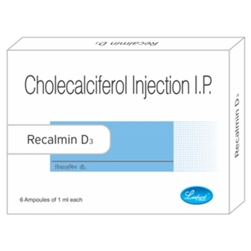 Recalmin D3 Cholecalciferol I.P. Injection - Available in India