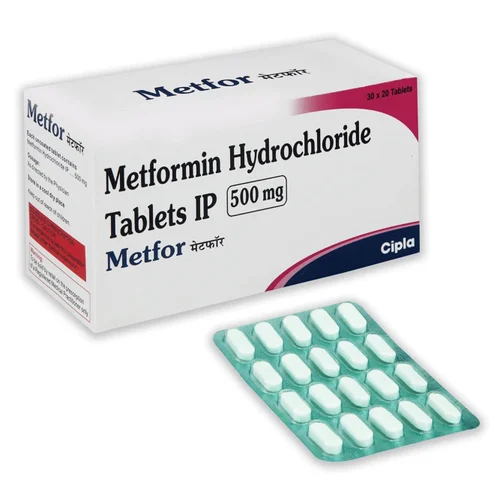 500 mg Metfor Metformin Hydrochloride IP Tablets - Available in India