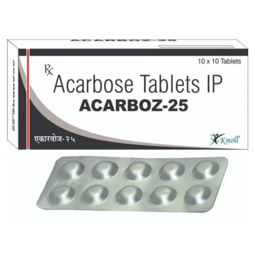 25 mg ACARBOZ-25 Acarbose IP Tablets - Available in India