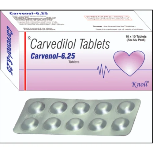 6.25 mg Carvenol-6.25 Carvedilol Tablets