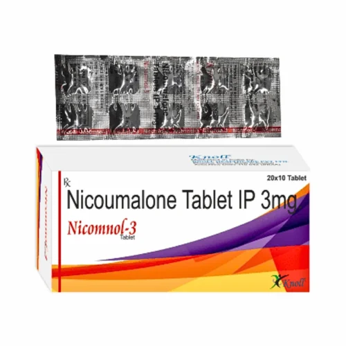 3 mg Nicomnol-3 Nicoumalone IP Tablets - Available in India
