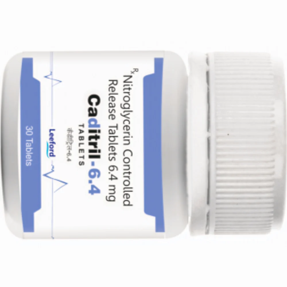 6.4 mg Caditril-6.4 Nitroglycerin Controlled Release Tablets