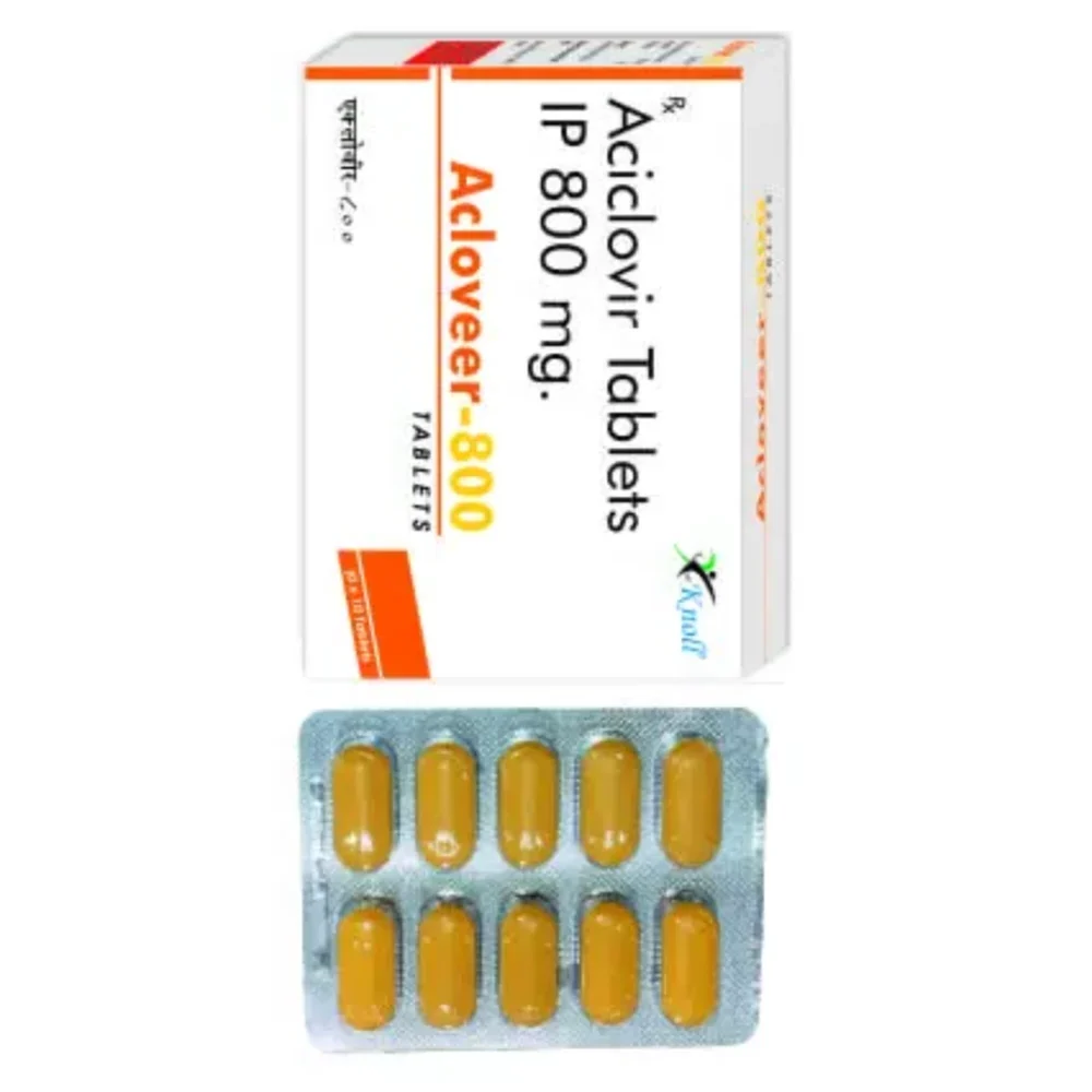 800 mg Acloveer-800 Aciclovir IP Tablets - Available in India