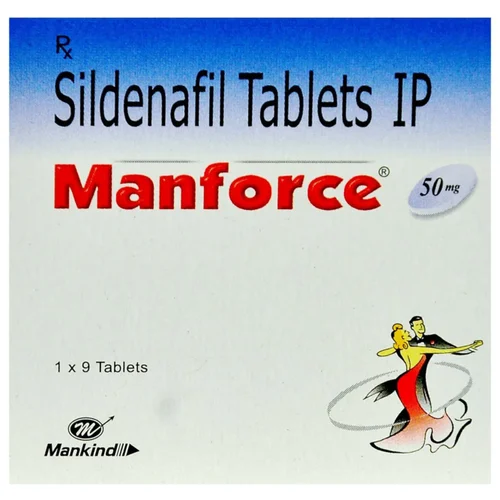 50 mg Manforce Sildenafil IP Tablets - Available in India