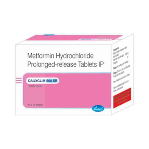 500 mg DAILYGLIM 500 SR Metformin Hydrochloride Prolonged-release IP Tablets - Available in India