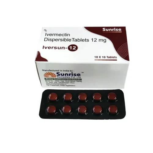 12 mg Iversun-12 Ivermectin Dispersible Tablets - Available in India