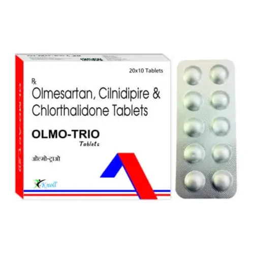 OLMO-TRIO Olmesartan, Clinidipire & Chlorthalidone Tablets