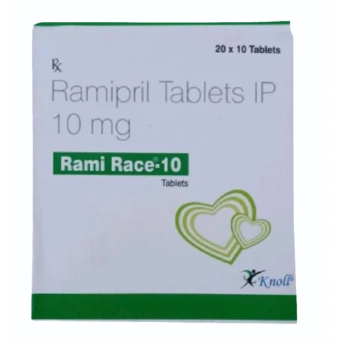 10 mg Rami Race-10 Ramipril IP Tablets